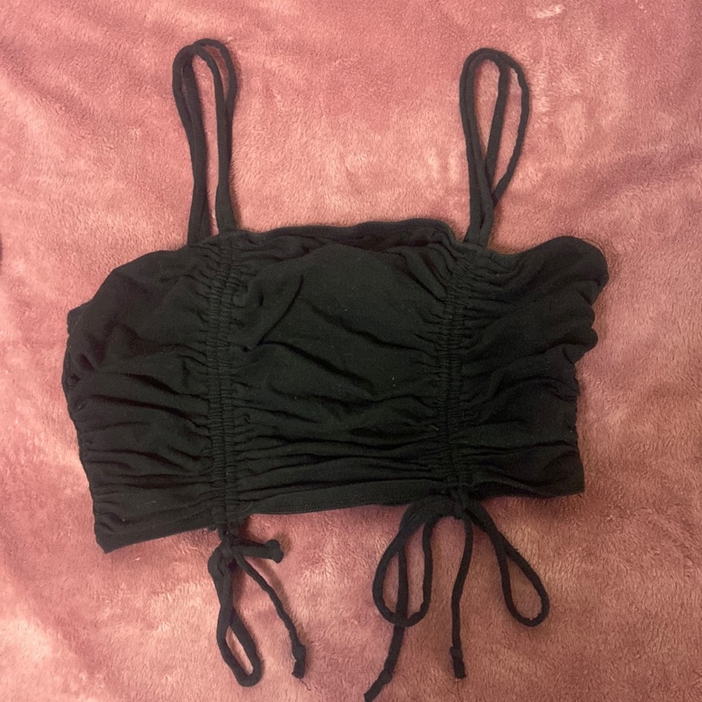 Size M - Wild Fable Black Ribbed Crop Top